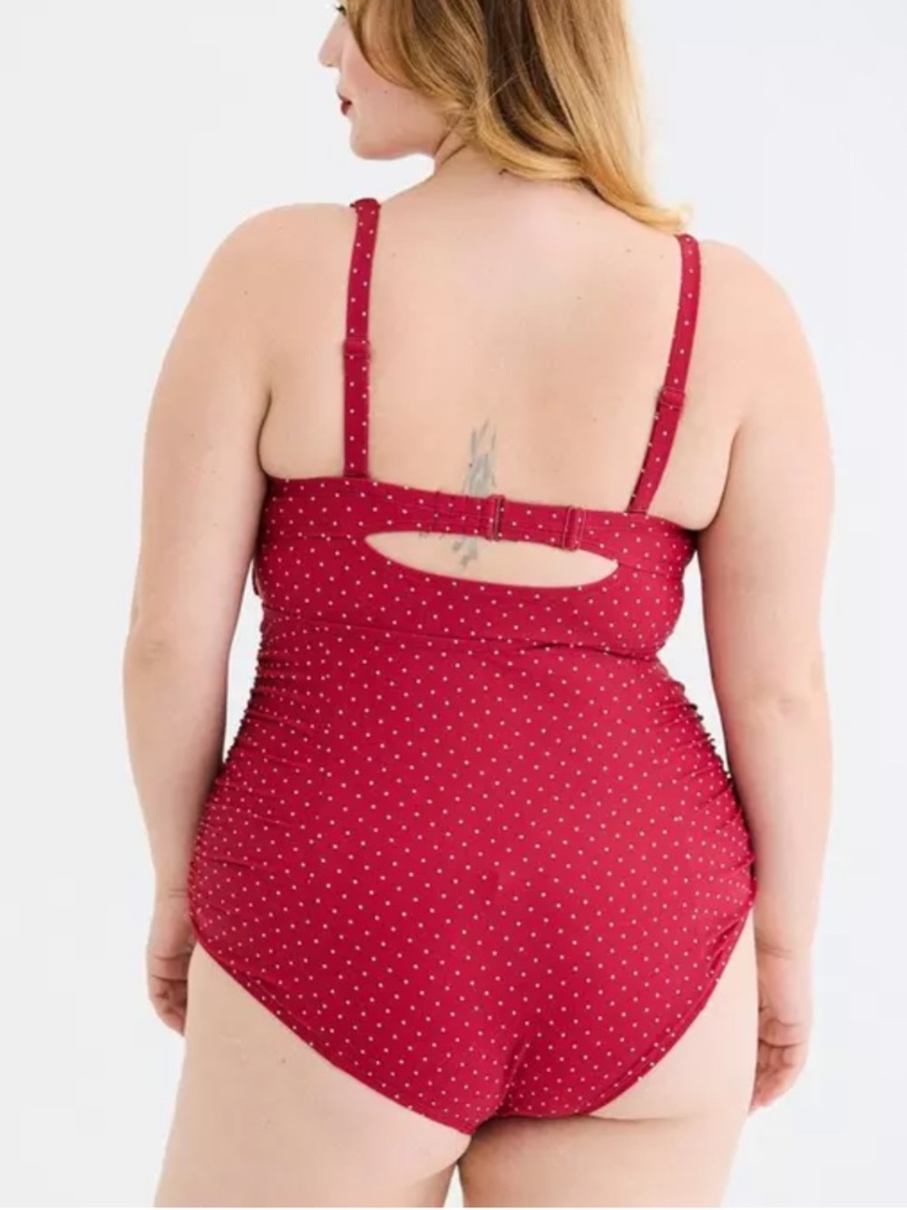 TORRID RETRO CHIC 1X NWTS VINTAGE STYLE UNDERWIRE SUIT W/ polka dots - Picture 4 of 9